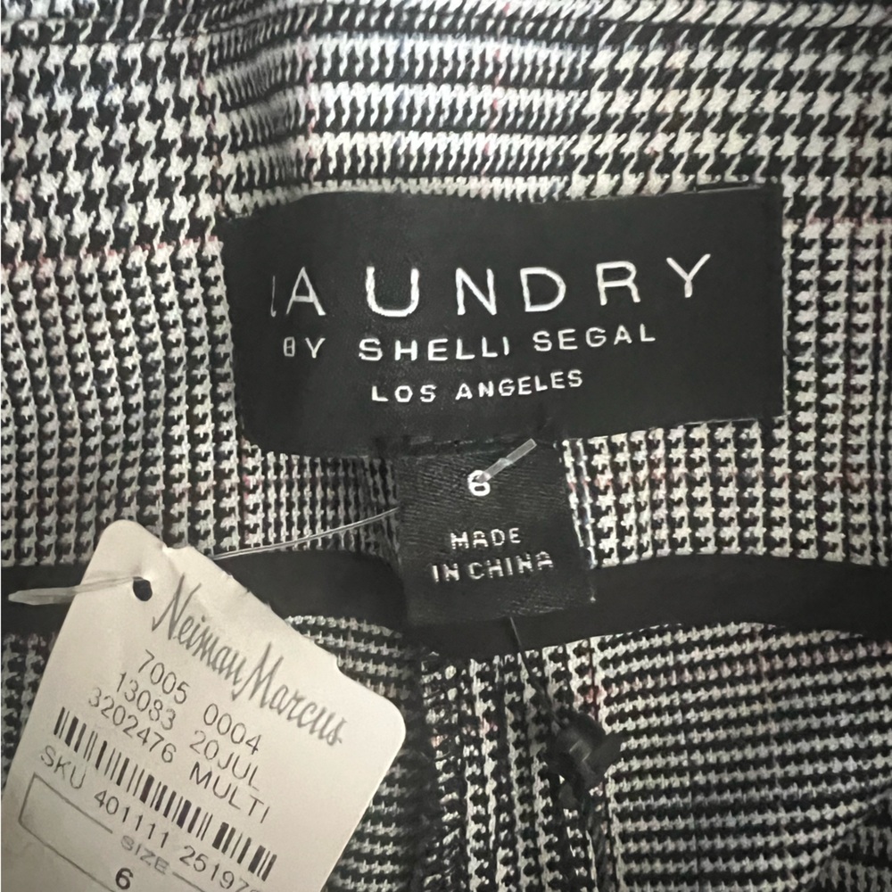 Laundry by Shelli Segal Glen Plaid Wide Leg Pants - NWT - Sz 6 - Picture 5 of 10